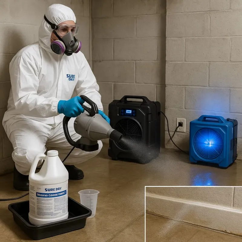Sanitization and Odor Removal process in Middletown, CA